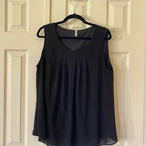 Elegant Black Sleeveless Top
